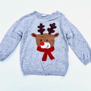 EUC H&M Reindeer Holiday Sweater Baby/Infant 12-18M
